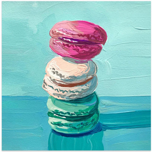 Macarons Square Canvas Art  Key and Sea Creative 