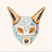 Andrew Fox Wrestler Square Canvas Art  Florent Bodart 