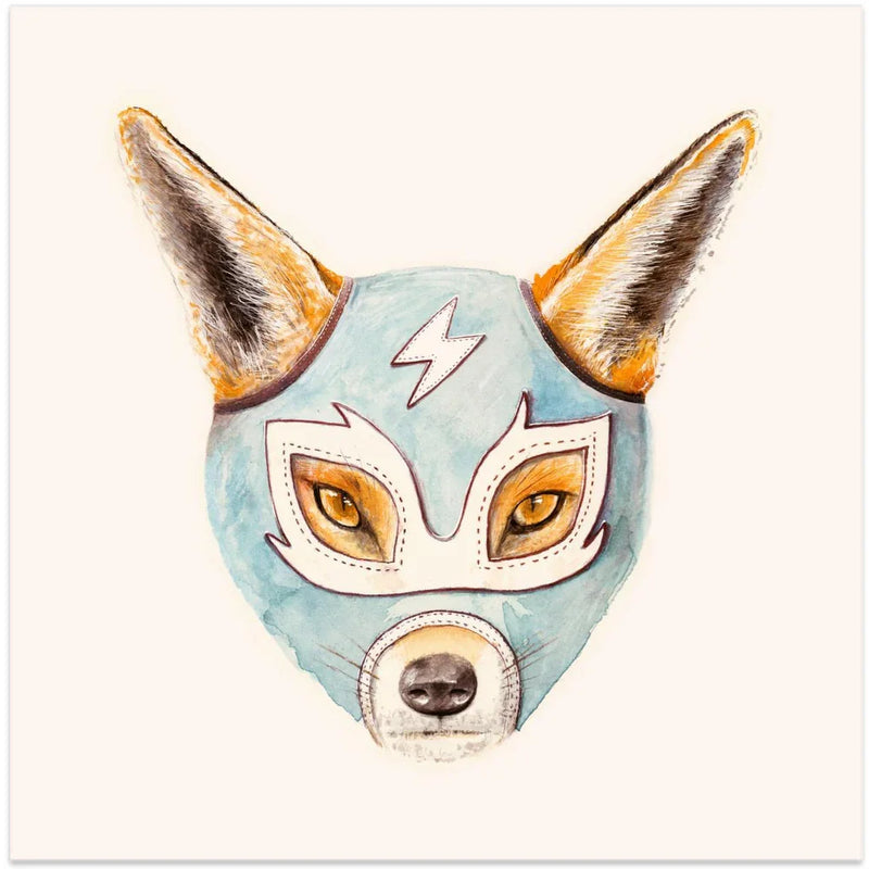 Andrew Fox Wrestler Square Canvas Art  Florent Bodart 