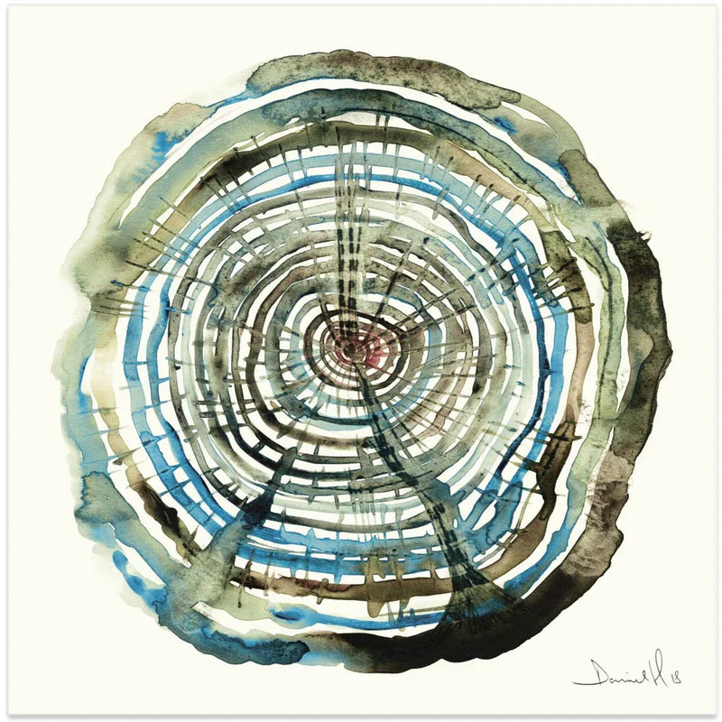 Water Oak Square Canvas Art  Dan Hobday 