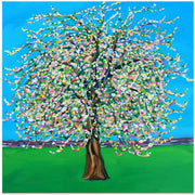 Apple Blossom by Alice Straker Square Canvas Print Art for Modern Home Decor. Decorate your office or living room with canvas artwork