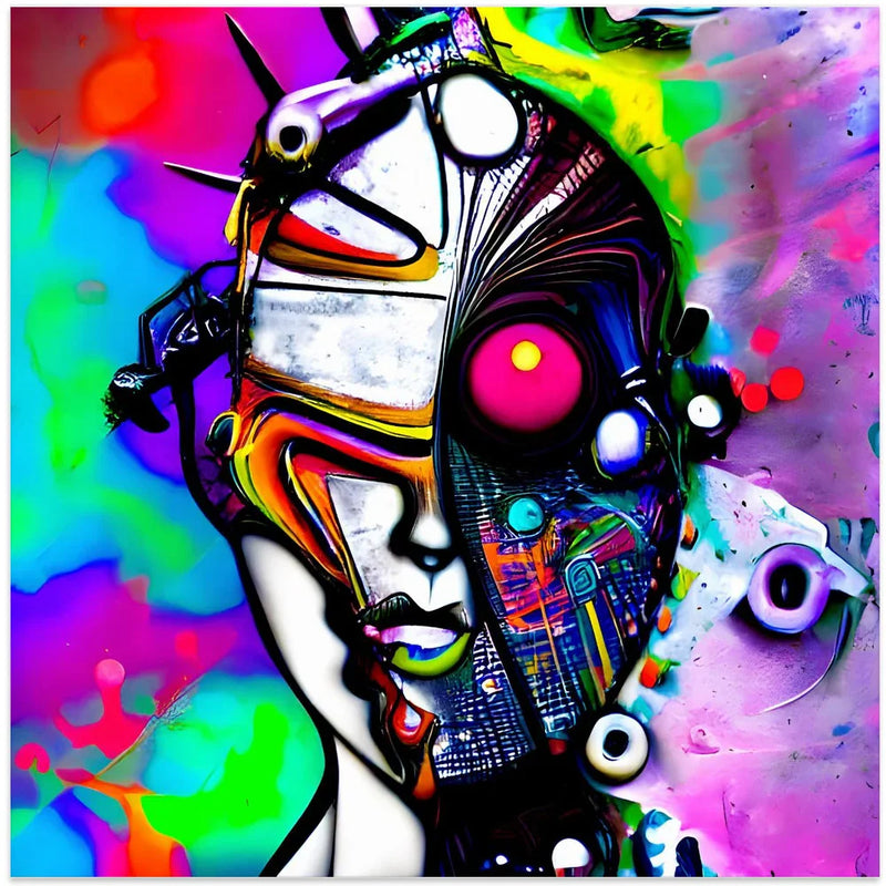 AZ02 by mnemonixART Square Canvas Print Art for Modern Home Decor. Decorate your office or living room with canvas artwork