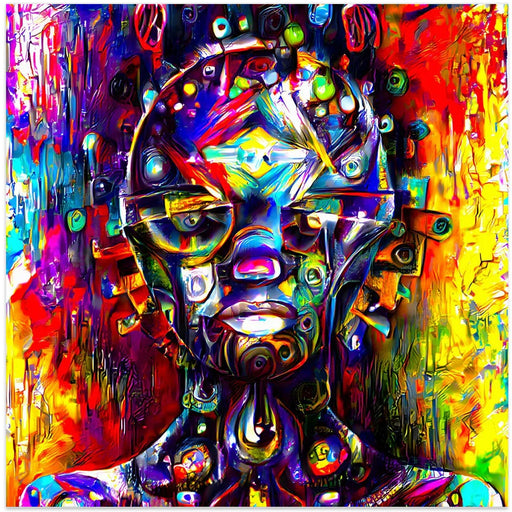 AZ04 by mnemonixART Square Canvas Print Art for Modern Home Decor. Decorate your office or living room with canvas artwork