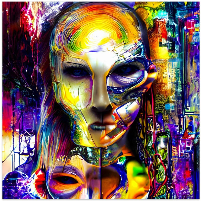 AZ05 by mnemonixART Square Canvas Print Art for Modern Home Decor. Decorate your office or living room with canvas artwork