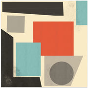 GEOMETRIC POINT Nr 2 by THE MIUUS STUDIO Square Canvas Print Art for Modern Home Decor. Decorate your office or living room with canvas artwork