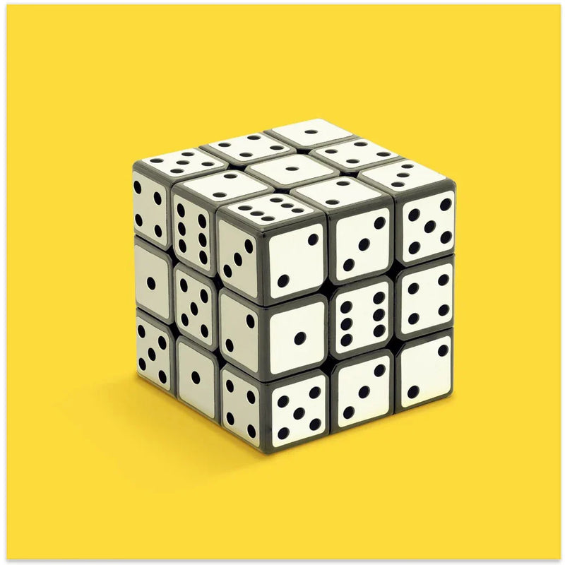 Not Rubik's cube by Artem Pozdniakov Square Canvas Print Art for Modern Home Decor. Decorate your office or living room with canvas artwork