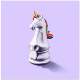 Fantasy Chess by Artem Pozdniakov Square Canvas Print Art for Modern Home Decor. Decorate your office or living room with canvas artwork