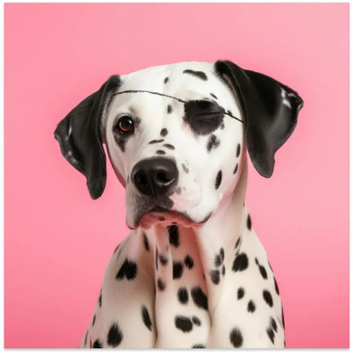 Pirate Dog Square Canvas Art  Artem Pozdniakov 