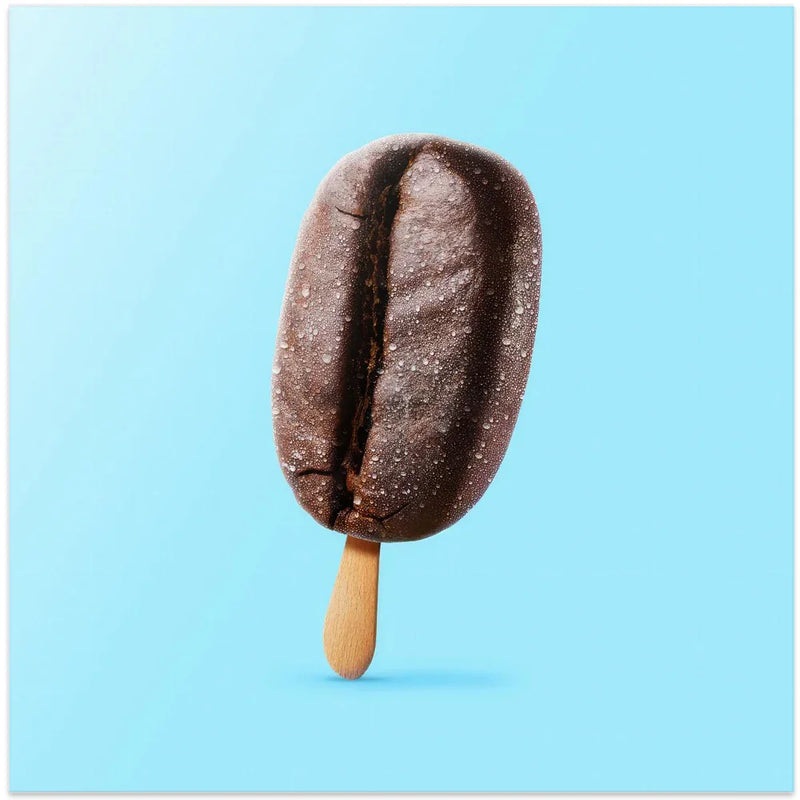 Ice Ice Coffee by Artem Pozdniakov Square Canvas Print Art for Modern Home Decor. Decorate your office or living room with canvas artwork