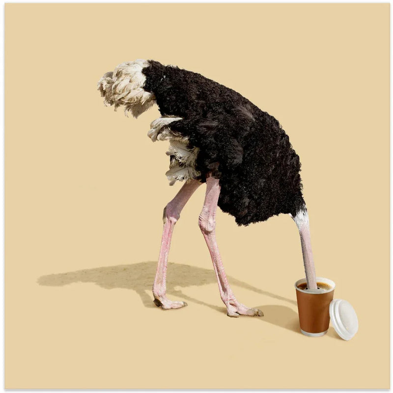 Dive in Coffee Square Canvas Art  Artem Pozdniakov 