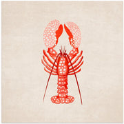 Istakoz by Emel Tunaboylu Square Canvas Print Art for Modern Home Decor. Decorate your office or living room with canvas artwork