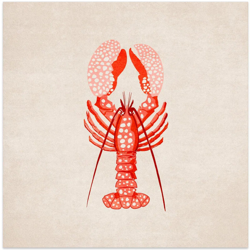 Istakoz by Emel Tunaboylu Square Canvas Print Art for Modern Home Decor. Decorate your office or living room with canvas artwork