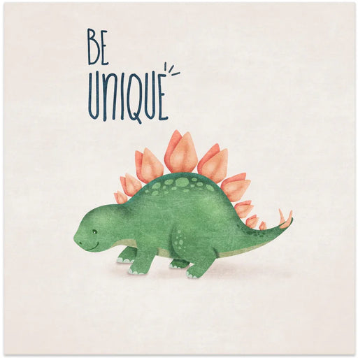 Dino Yaprak Sirtli Tatalos by Emel Tunaboylu Square Canvas Print Art for Modern Home Decor. Decorate your office or living room with canvas artwork