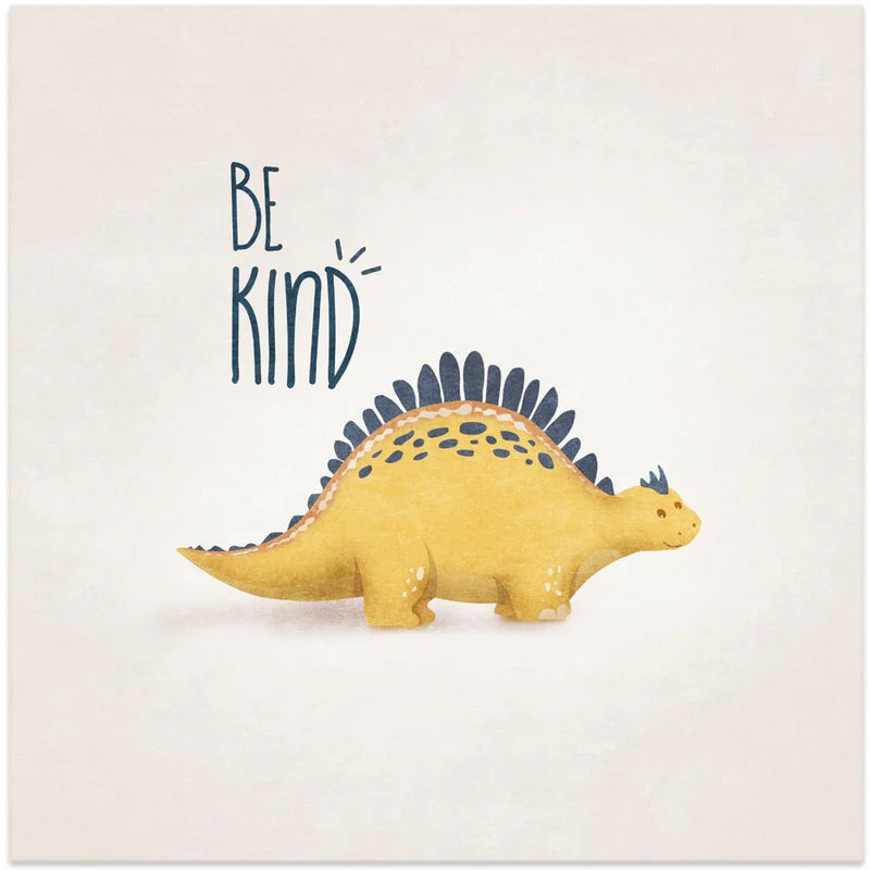 Dino Sari Tombik by Emel Tunaboylu Square Canvas Print Art for Modern Home Decor. Decorate your office or living room with canvas artwork