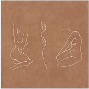 Horizontal Uc Cibil Orange 2 by Emel Tunaboylu Square Canvas Print Art for Modern Home Decor. Decorate your office or living room with canvas artwork