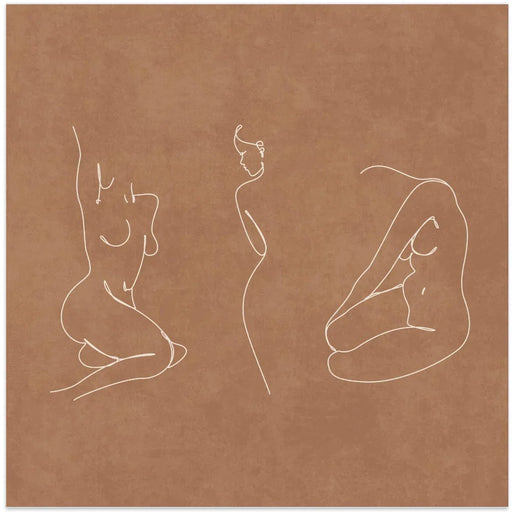 Horizontal Uc Cibil Orange 2 by Emel Tunaboylu Square Canvas Print Art for Modern Home Decor. Decorate your office or living room with canvas artwork