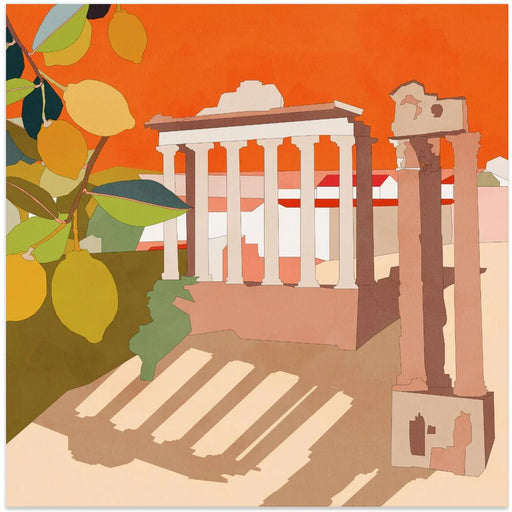 Rom 3 by Ana Rut Bre Square Canvas Print Art for Modern Home Decor. Decorate your office or living room with canvas artwork