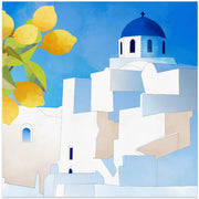 Santorini Neu by Ana Rut Bre Square Canvas Print Art for Modern Home Decor. Decorate your office or living room with canvas artwork