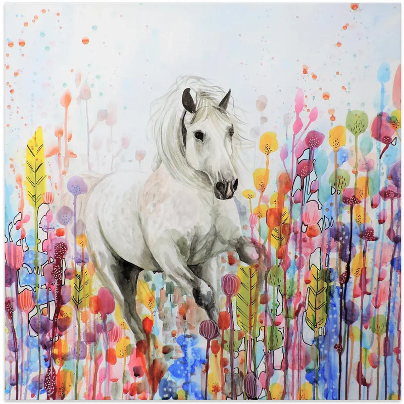 Toujours Sauvage by Sylvie Demers Square Canvas Print Art for Modern Home Decor. Decorate your office or living room with canvas artwork