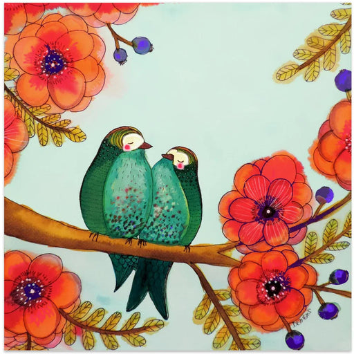 Feather Bellies by Sylvie Demers Square Canvas Print Art for Modern Home Decor. Decorate your office or living room with canvas artwork