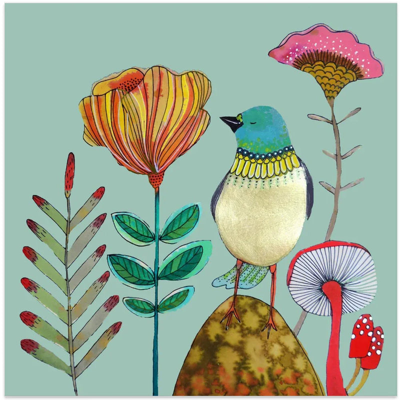 My Heart of Gold by Sylvie Demers Square Canvas Print Art for Modern Home Decor. Decorate your office or living room with canvas artwork