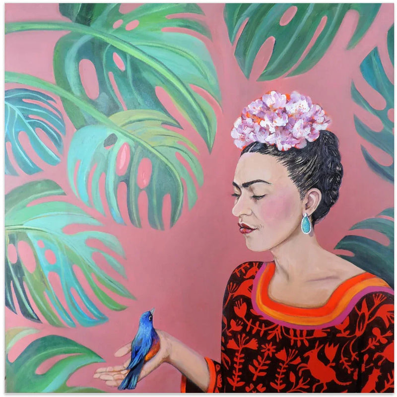 Te Confier Chacun De Mes Secrets by Sylvie Demers Square Canvas Print Art for Modern Home Decor. Decorate your office or living room with canvas artwork