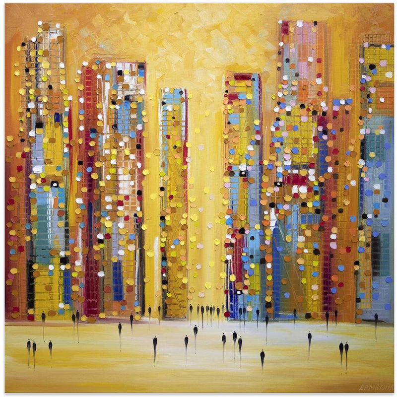 Sunset Reverie by Ekaterina Ermilkina Square Canvas Print Art for Modern Home Decor. Decorate your office or living room with canvas artwork