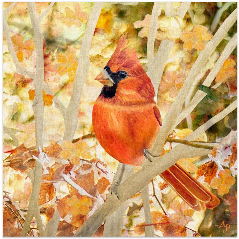 Entwined In Leaves by Angeles M. Pomata Square Canvas Print Art for Modern Home Decor. Decorate your office or living room with canvas artwork