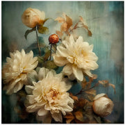 Fa Vintage Floral 53 by Bilge Paksoylu Square Canvas Print Art for Modern Home Decor. Decorate your office or living room with canvas artwork