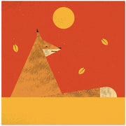 Fox by Vision Grasp Art Square Canvas Print Art for Modern Home Decor. Decorate your office or living room with canvas artwork