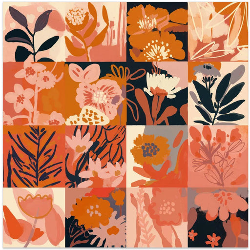 Flower Memory by Treechild Square Canvas Print Art for Modern Home Decor. Decorate your office or living room with canvas artwork