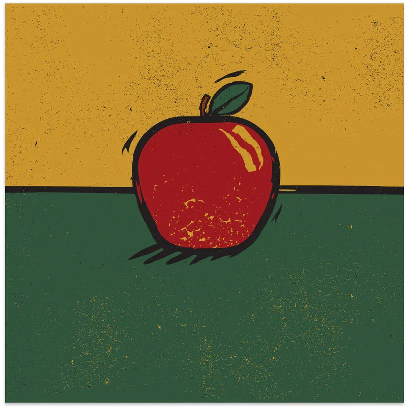 Apple by Vision Grasp Art Square Canvas Print Art for Modern Home Decor. Decorate your office or living room with canvas artwork