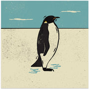 Penguin by Vision Grasp Art Square Canvas Print Art for Modern Home Decor. Decorate your office or living room with canvas artwork