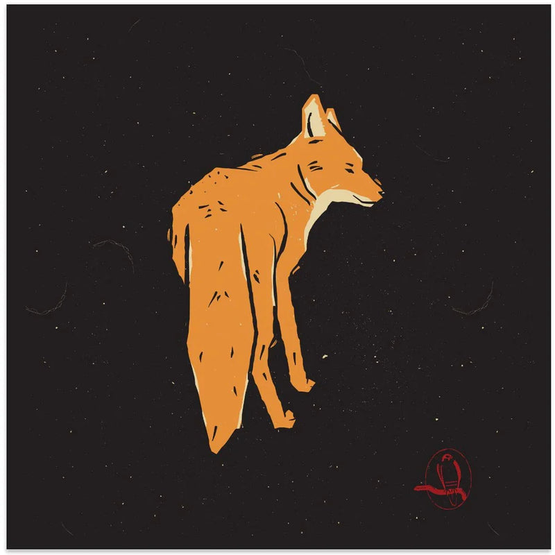 Fox by Vision Grasp Art Square Canvas Print Art for Modern Home Decor. Decorate your office or living room with canvas artwork