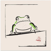 Frog by Vision Grasp Art Square Canvas Print Art for Modern Home Decor. Decorate your office or living room with canvas artwork