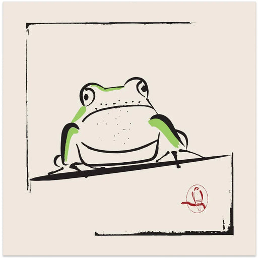 Frog by Vision Grasp Art Square Canvas Print Art for Modern Home Decor. Decorate your office or living room with canvas artwork