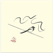 Magpie Square Canvas Art  Vision Grasp Art 