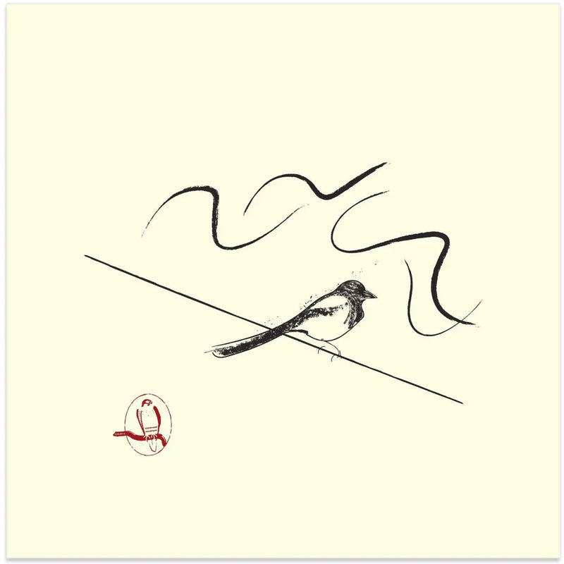 Magpie Square Canvas Art  Vision Grasp Art 