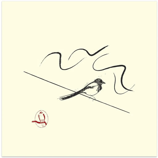 Magpie Square Canvas Art  Vision Grasp Art 