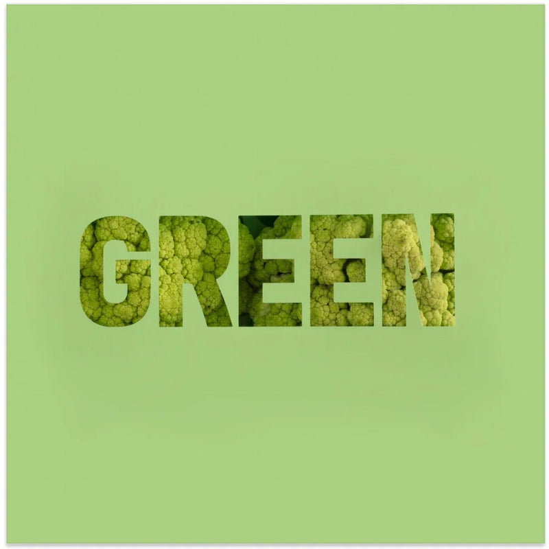 Green by Julia Ramiro Square Canvas Print Art for Modern Home Decor. Decorate your office or living room with canvas artwork
