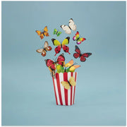 Popflies Wide by Julia Ramiro Square Canvas Print Art for Modern Home Decor. Decorate your office or living room with canvas artwork