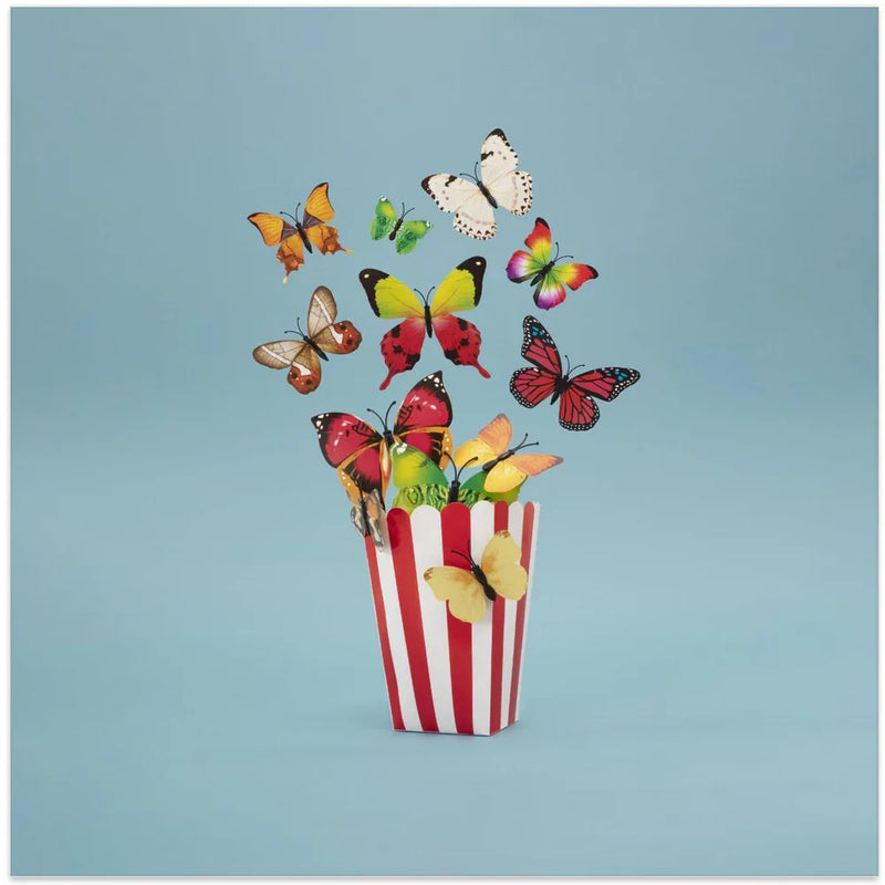 Popflies Wide by Julia Ramiro Square Canvas Print Art for Modern Home Decor. Decorate your office or living room with canvas artwork