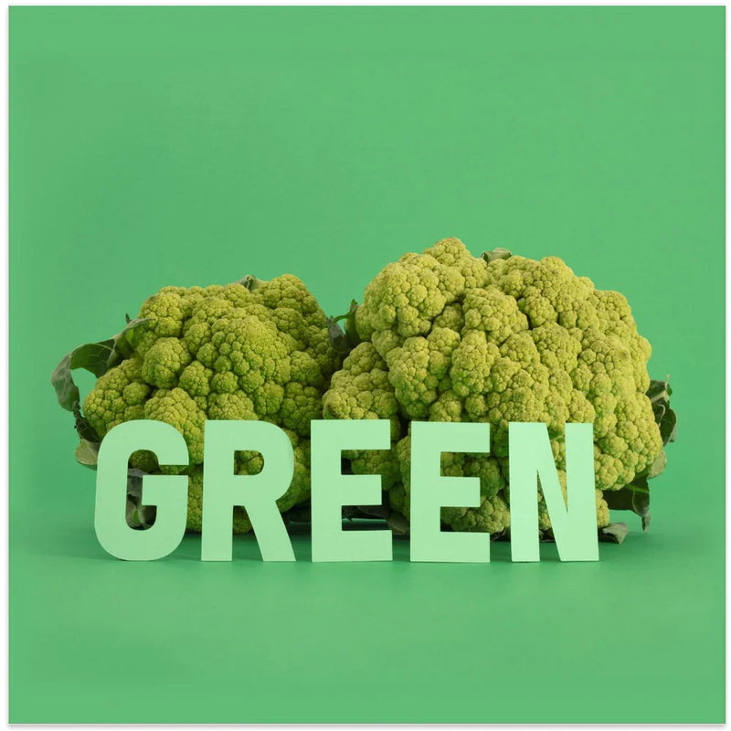 Green.1 by Julia Ramiro Square Canvas Print Art for Modern Home Decor. Decorate your office or living room with canvas artwork