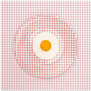 Egg Plate Ou0.1 by Julia Ramiro Square Canvas Print Art for Modern Home Decor. Decorate your office or living room with canvas artwork