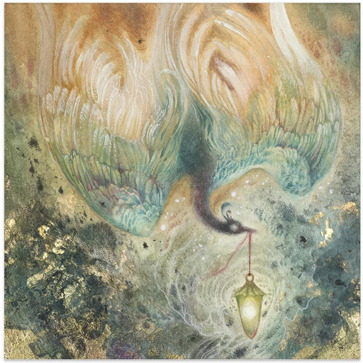 Lighting the Path Square Canvas Art  Stephanie Law 