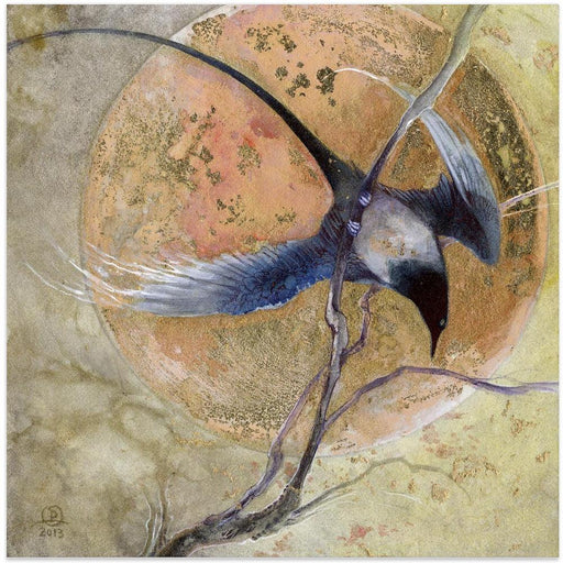 Golden Moon by Stephanie Law Square Canvas Print Art for Modern Home Decor. Decorate your office or living room with canvas artwork