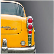 The Yellow Cab by Roland Weber Square Canvas Print Art for Modern Home Decor. Decorate your office or living room with canvas artwork