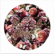 Paisley Blooms & Crow by Sue Skellern Square Canvas Print Art for Modern Home Decor. Decorate your office or living room with canvas artwork