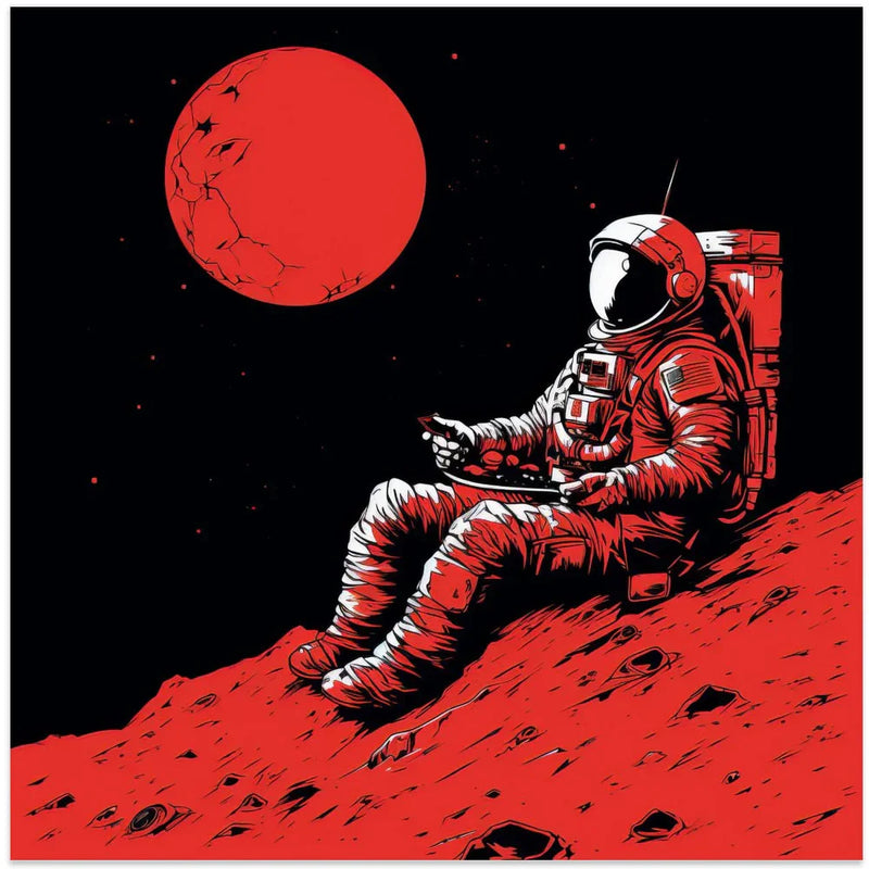 Moon 2 by Bilge Paksoylu Square Canvas Print Art for Modern Home Decor. Decorate your office or living room with canvas artwork