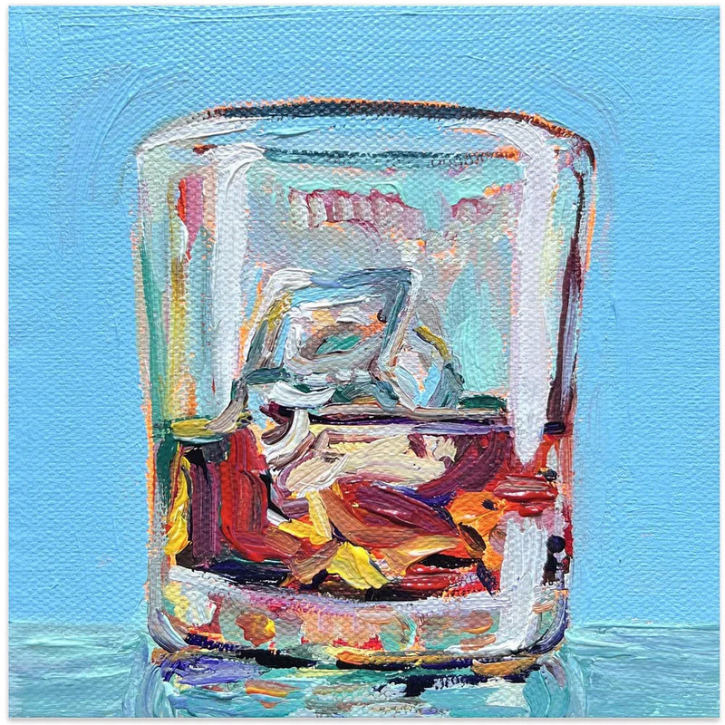 Scotch by Key and Sea Creative Square Canvas Print Art for Modern Home Decor. Decorate your office or living room with canvas artwork